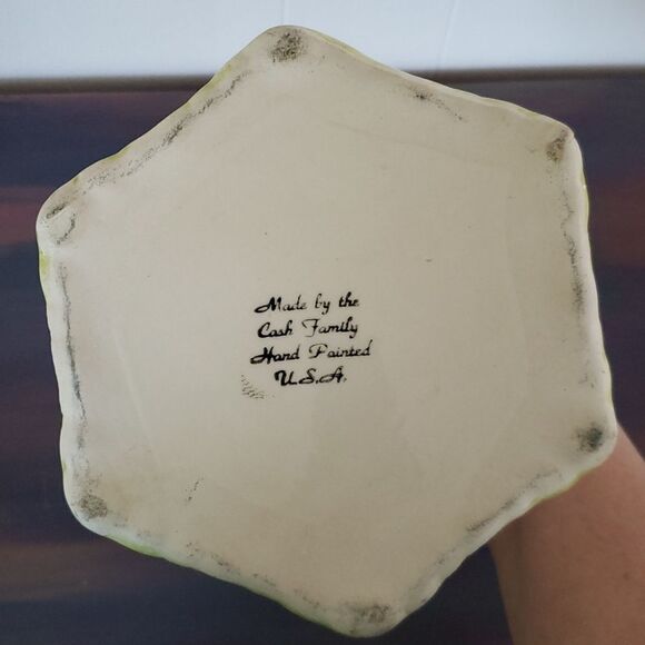 Vintage Hand-Painted Floral Decorative Ceramic Pitcher - Picture 6 of 8